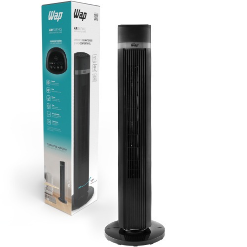 Ventilador tipo torre oscilante com controle remoto - Air Silence  220V