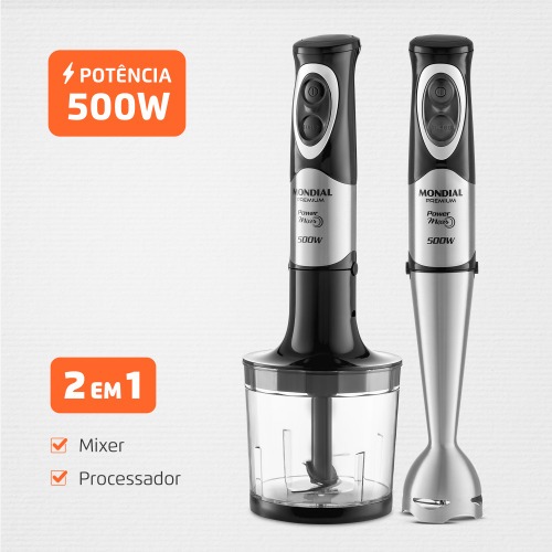 Mixer 2 em 1 vertical 500 watts - M-07 Power Mixer 110V Mixer 2 em 1 vertical 500 watts - M-07 Power Mixer 110V