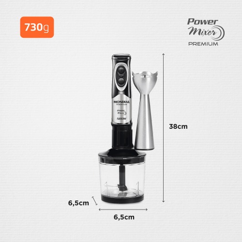 Mixer 2 em 1 vertical 500 watts - M-07 Power Mixer 110V Mixer 2 em 1 vertical 500 watts - M-07 Power Mixer 110V