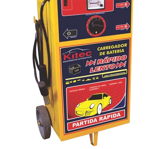 Carregador de bateria 12/24V r�pido e lento com auxiliar de partida - CK24A200  110V/220V