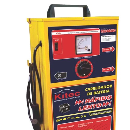 Carregador de bateria 12/24V r�pido e lento com auxiliar de partida - CK24A200  110V/220V