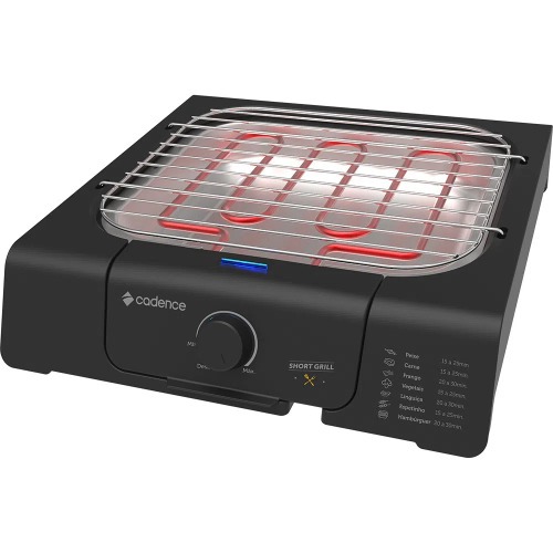 Churrasqueira elétrica portátil 1.200 watts Short Grill - GRL805 220V Churrasqueira elétrica portátil 1.200 watts Short Grill - GRL805 220V
