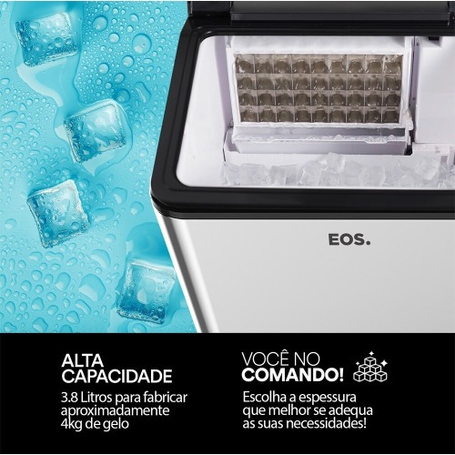 M�quina de Gelo 35 kg inox Ice Compact - EMG35  220V