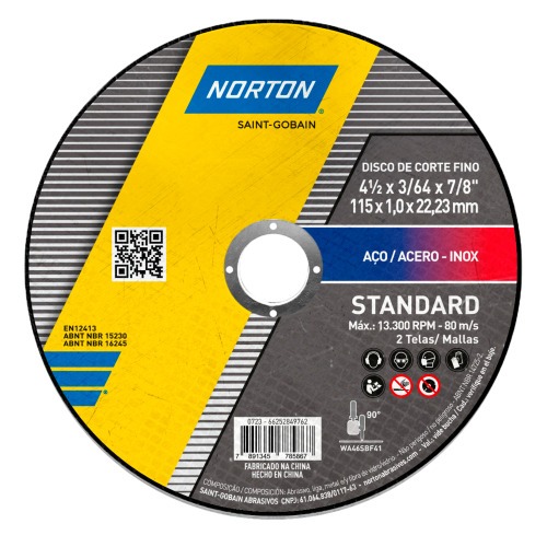 Kit 24 Discos de corte fino para metal e inox 4.1/2