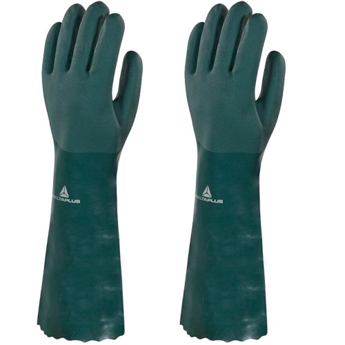 Luva de pvc �spera 45 cm verde G - PVCGRIP45