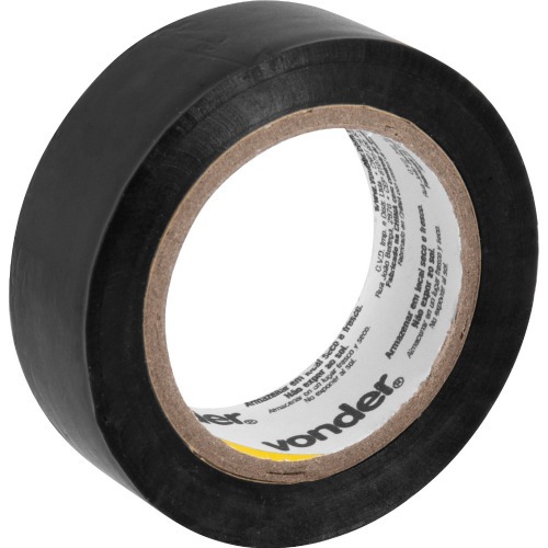 Fita isolante antichama 19 mm x 10 m preta com 10 pe�as