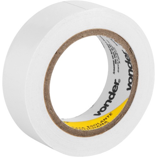 Fita isolante antichama 19 mm x 10 m branca com 10 pe�as