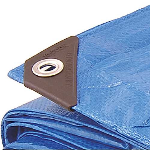 Lona reforçada de polietileno azul 12 m x 10 m Lona reforçada de polietileno azul 12 m x 10 m