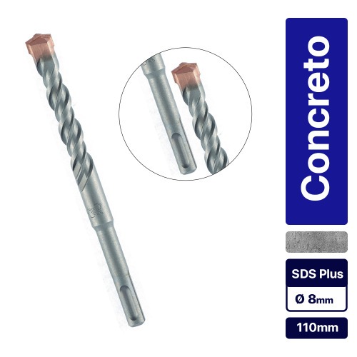 Broca de w�dea para concreto 8 x 110 mm SDS Plus - 7100555