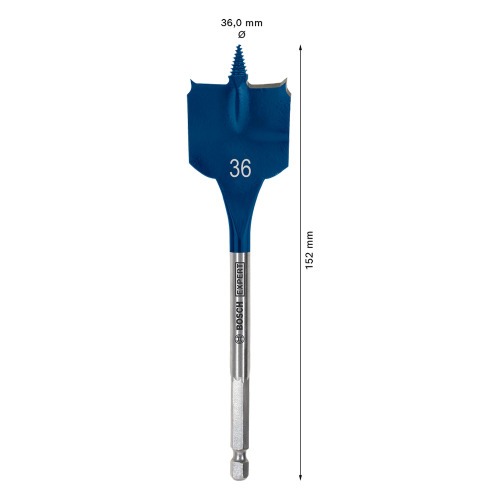 Broca chata para madeira 36 x 152 mm Expert - Self Cut Speed