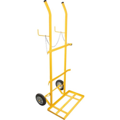 Carro para transporte de oxig�nio e acetileno capacidade para 2 cilindros