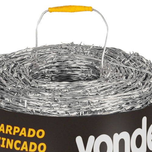Arame farpado 250kgf rolo 500 metros        