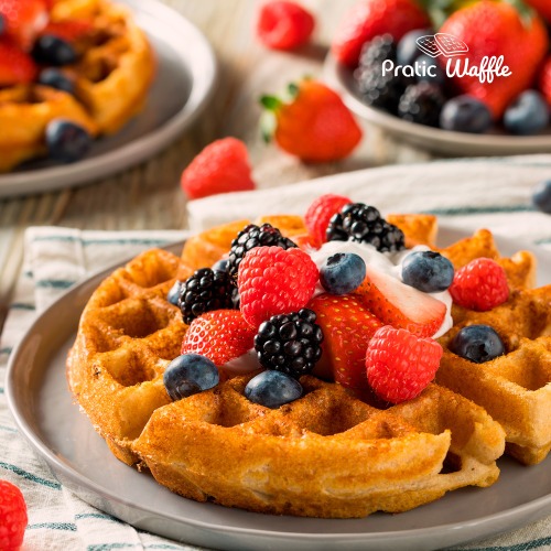 M�quina de Waffle antiaderente 1200W Grill Pratic Waffle - GW-01  110V
