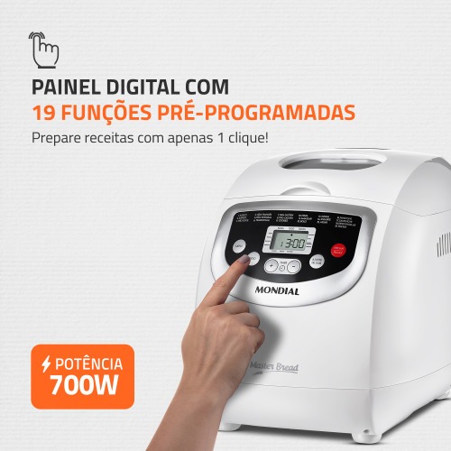 Panificadora Automática 700W 19 programas Master Bread - NPF-54 220V Panificadora Automática 700W 19 programas Master Bread - NPF-54 220V