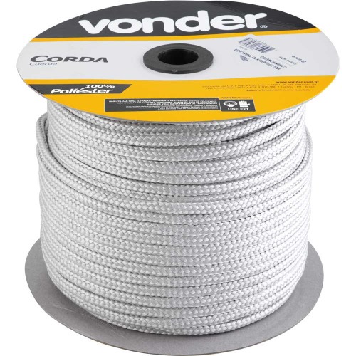 Corda multifilamento tran�ada, 10 mm com rolo de 147 metros