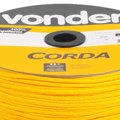 Corda multifilamento tran�ada 6 mm com rolo de 165 metros