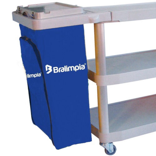 Carro funcional extra com 2 bolsas azul e vermelha - CEAZVM