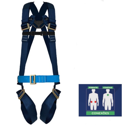 Cinto de seguran�a tipo paraquedista - Blue Line CG 1A 1P