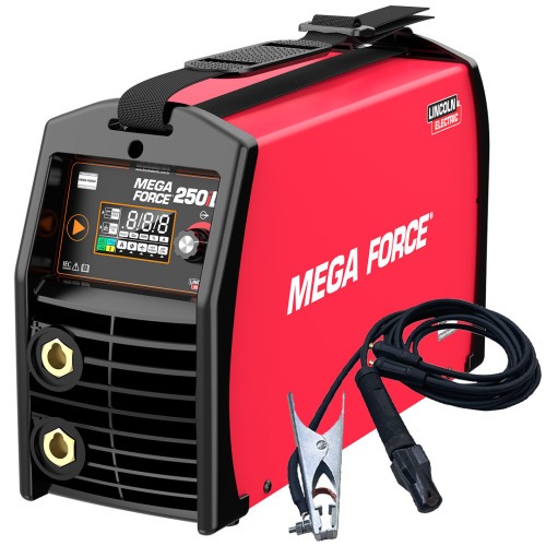 Inversora de solda 250A display Led para Eletrodo e Tig - Mega Force 250iD  110V/220V