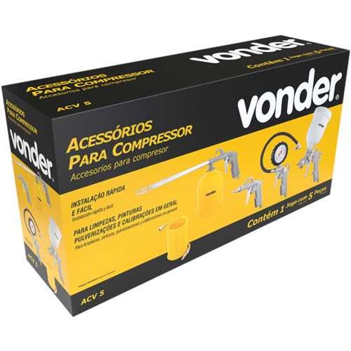 Kit de Acess�rios para compressor com 5 pe�as - ACV 5