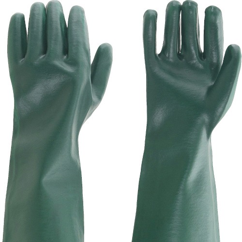 Kit 5 pares de luva pvc lisa com forro de algodão 65 cm - PLV 0065 Kit 5 pares de luva pvc lisa com forro de algodão 65 cm - PLV 0065