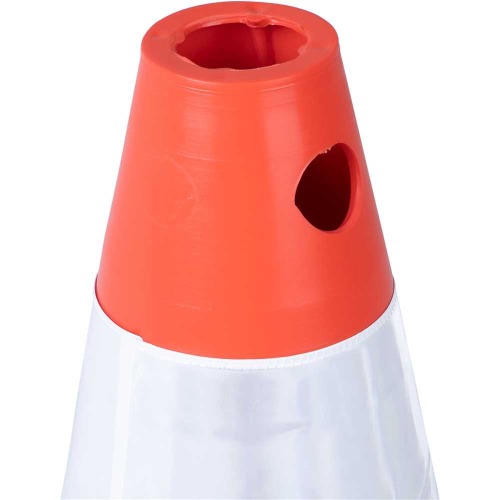 Cone de sinaliza��o com 50 cm flex�vel 2 faixas