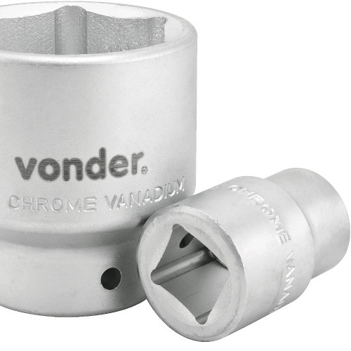 Soquete sextavado 50 mm com encaixe de 3/4 Soquete sextavado 50 mm com encaixe de 3/4