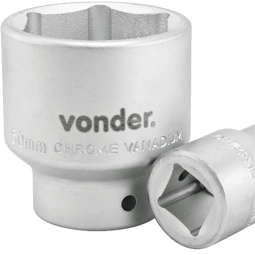 Soquete sextavado 50 mm com encaixe de 3/4 Soquete sextavado 50 mm com encaixe de 3/4