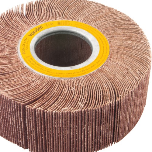 Roda de lixa 150 mm x 50 mm sem haste grão 80 Roda de lixa 150 mm x 50 mm sem haste grão 80