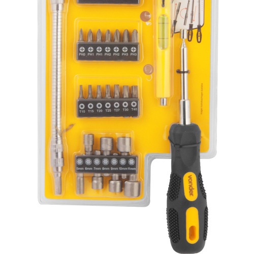 Jogo de bits / ponteiras com 32 pe�as