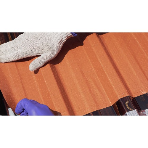 Fita manta asf�ltica telhado terracota auto adesiva 45 cm x 10 m - Vedatudo