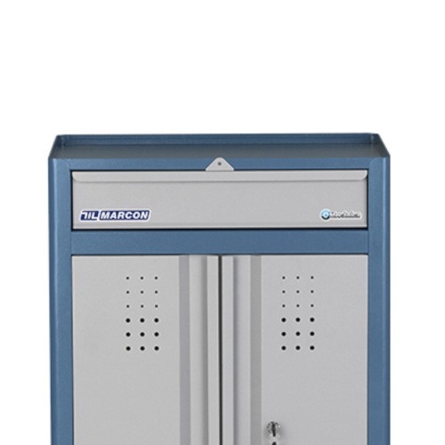 Carrinho para ferramentas fechado com 1 gaveta e porta inferior