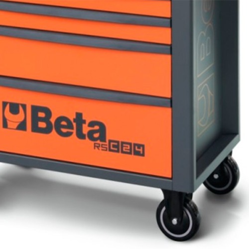 Carrinho para ferramentas com 7 gavetas laranja - RSC24/7 