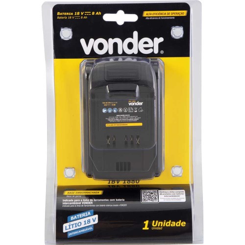 Bateria 18v 8Ah �ons de l�tio intercambi�vel- IBV 1880