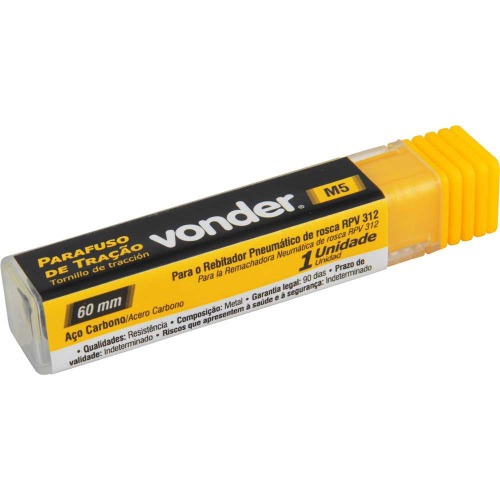 Parafuso de tra��o M5 para pinador Pneum�tico de Rosca RPV 312
