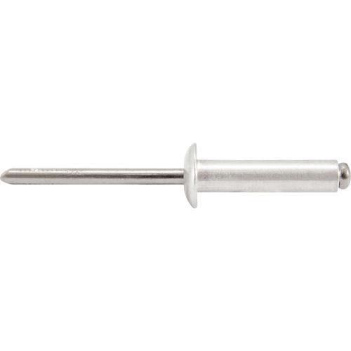 Rebite de repuxo em alum�nio de 4,0 x 10 mm caixa com 1000 pe�as 