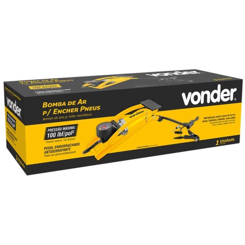 Bomba de ar para encher pneus com pedal