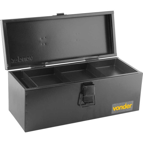Caixa met�lica para ferramentas tipo ba� com bandeja 40 cm