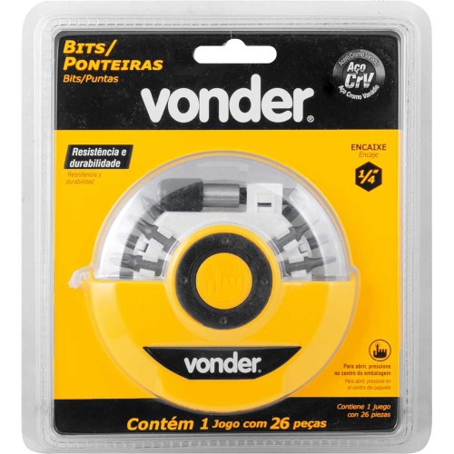 Jogo de bits encaixe sextavado 1/4