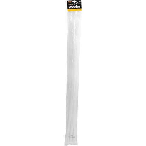 Abra�adeira de nylon 1000 x 9mm branca com 10 pe�as 