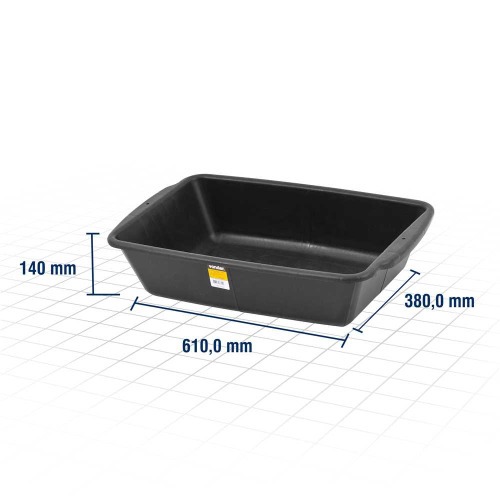 Caixa pl�stica retangular para massa 20 litros 