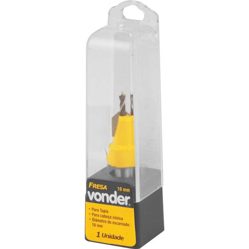 Fresa com dentes de vídea/metal duro para cabeça cônica 10 mm Fresa com dentes de vídea/metal duro para cabeça cônica 10 mm