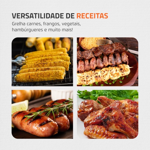 Churrasqueira el�trica port�til 1.200 watts Pratic Steak & Grill - CH-07  110V