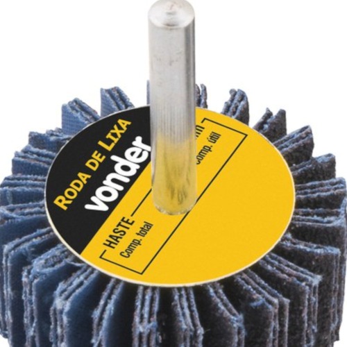 Roda de lixa 60 x 20 mm com haste gr�o 100 