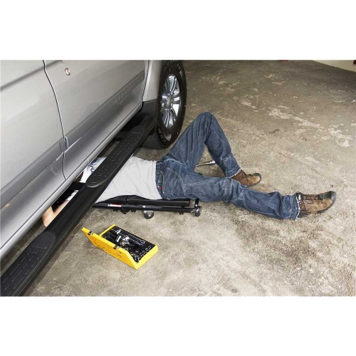 Esteira para mec�nico com apoio de cabe�a