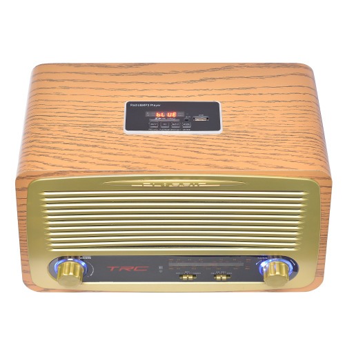 Caixa de som portátil retrô 35W RMS com Bluetooth Radio AM/FM - TRC 212 110V/220V Caixa de som portátil retrô 35W RMS com Bluetooth Radio AM/FM - TRC 212 110V/220V