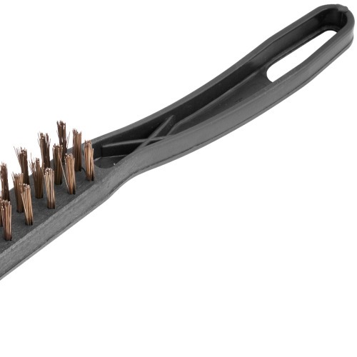 Escova manual com cerdas de a�o 3 fileiras com cabo