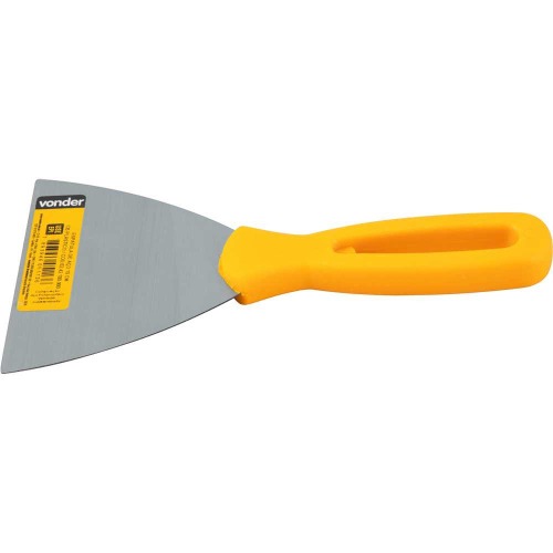 Esp�tula de a�o 100 mm com cabo pl�stico