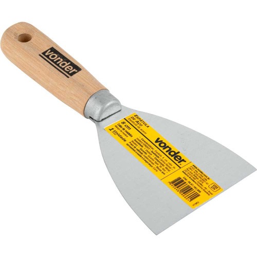 Espátula 8 cm cabo de madeira Espátula 8 cm cabo de madeira