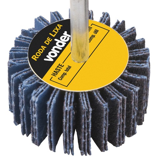 Roda de lixa 40 x 20 mm com haste gr�o 60